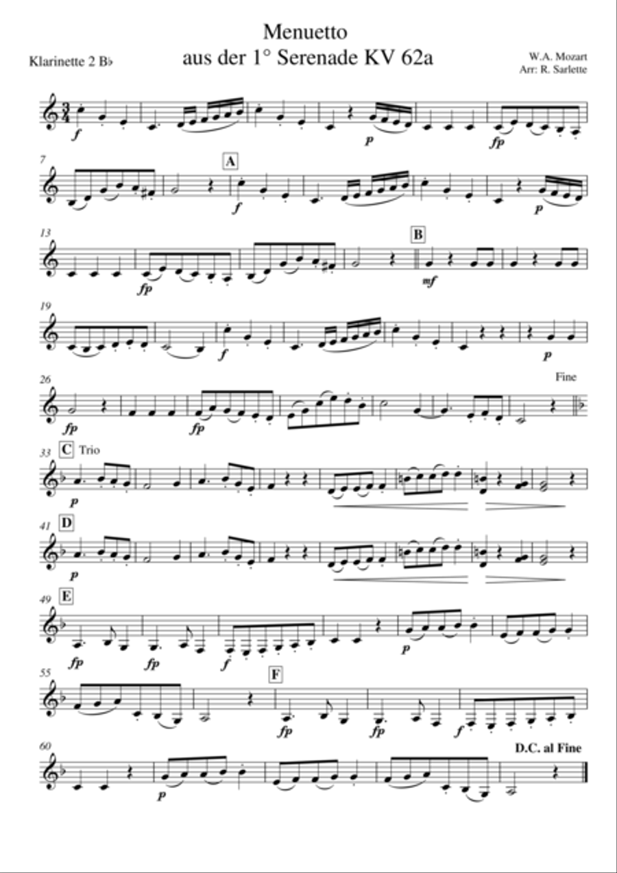 Menuetto Woodwind Ensemble scores gallery preview page 3