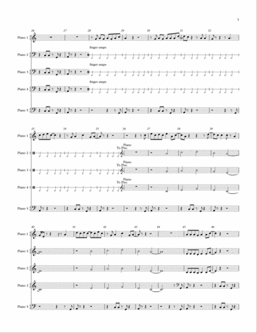 Papa Was A Rollin' Stone Papa Was A Rollin' Stone Small Ensemble scores gallery preview page 3