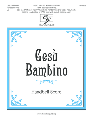 Book cover for Gesu Bambino - Handbell Score