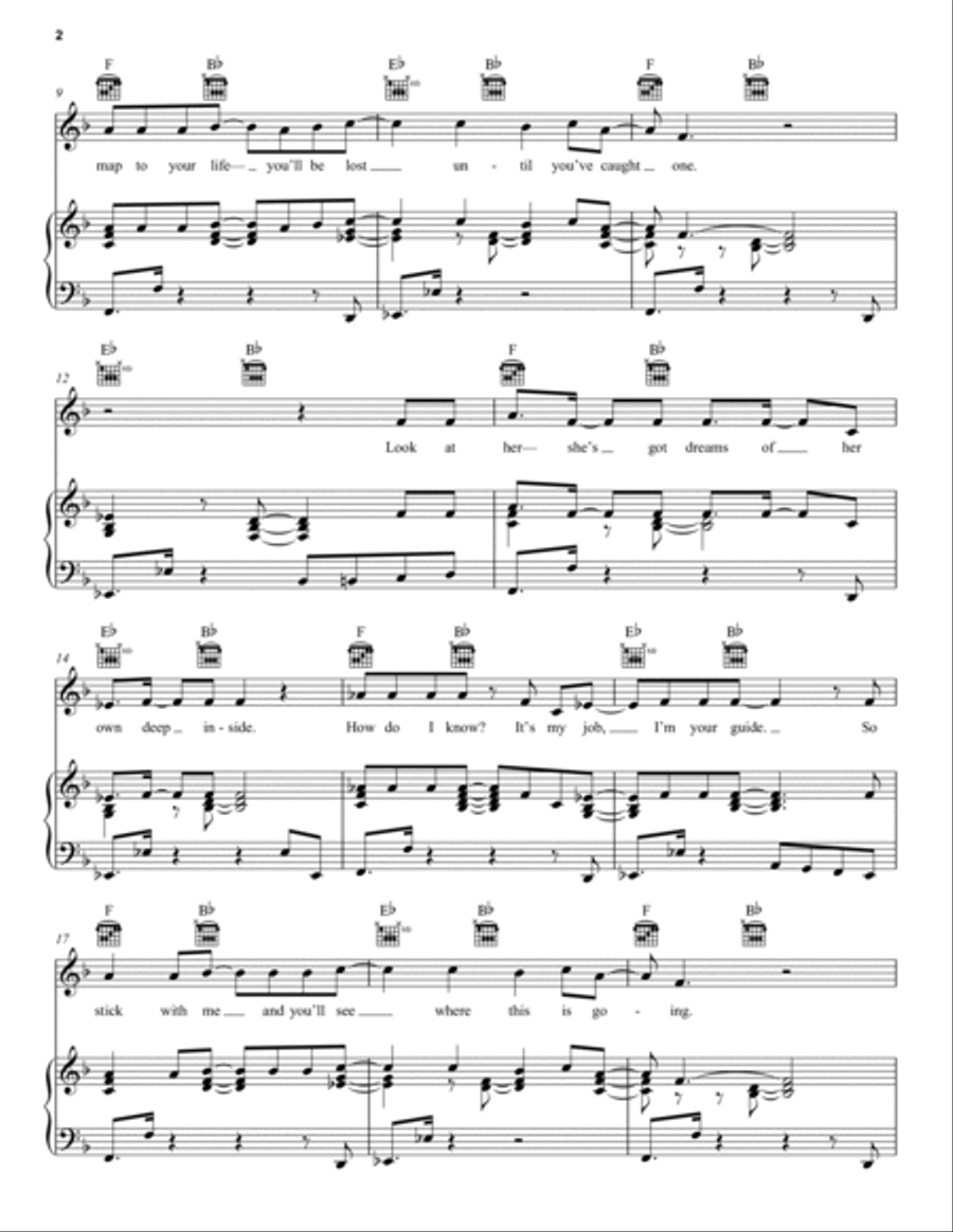 Welcome To Hollywood (from Pretty Woman: The Musical) Piano, Vocal, Guitar scores gallery preview page 2