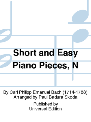 Short and Easy Piano Pieces