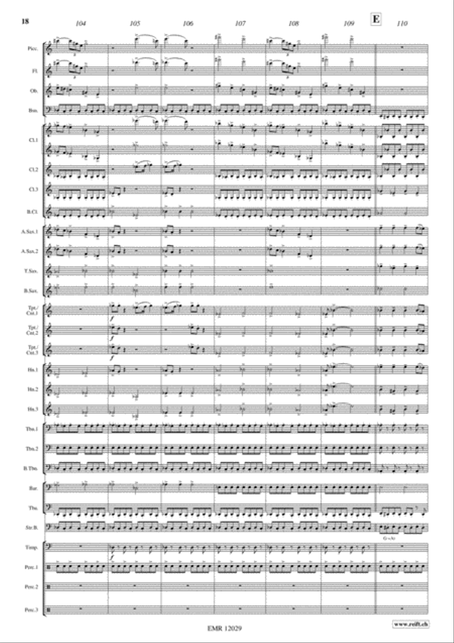 Alexander Nevsky Concert Band scores gallery preview page 19
