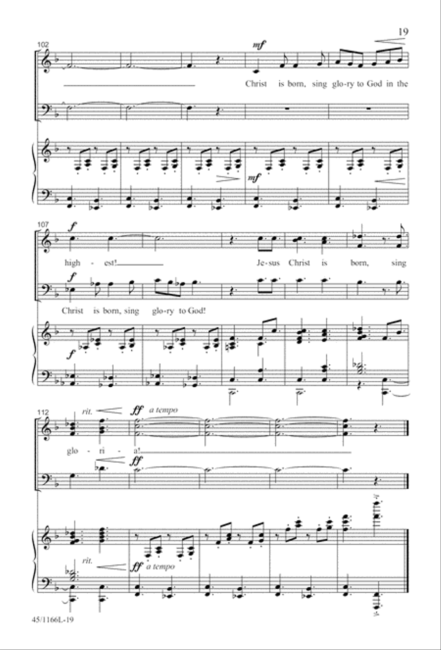 12 Carols for about 12 Singers 3-Part scores gallery preview page 20