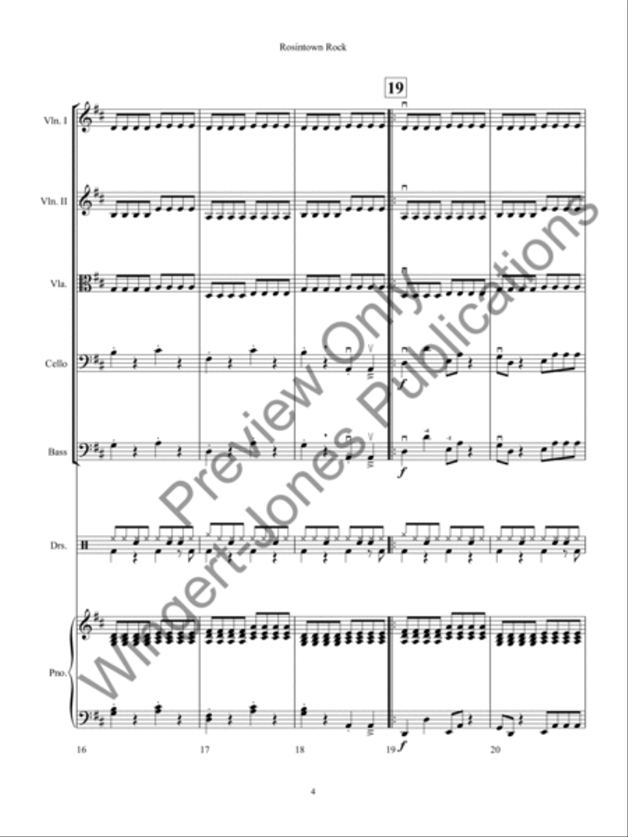 Rosintown Rock Rosintown Rock String Orchestra scores gallery preview page 7