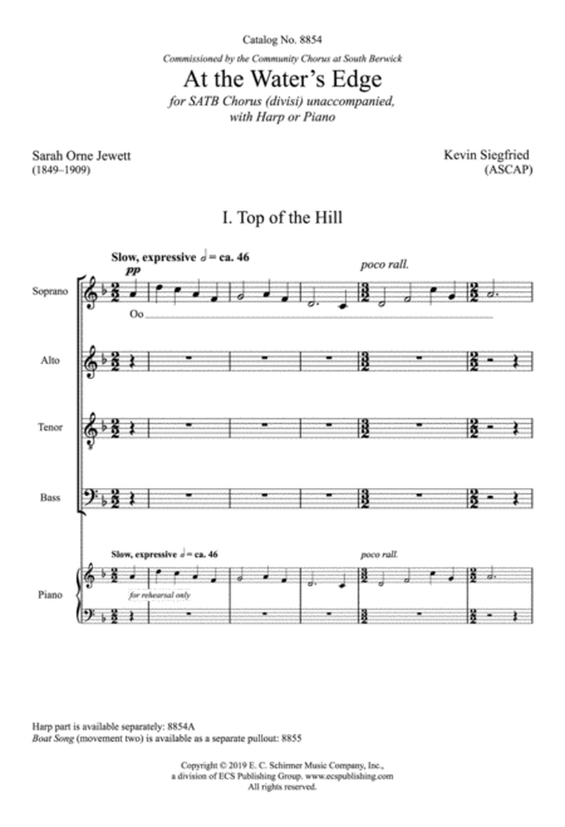 At the Water's Edge (Downloadable Choral Score)