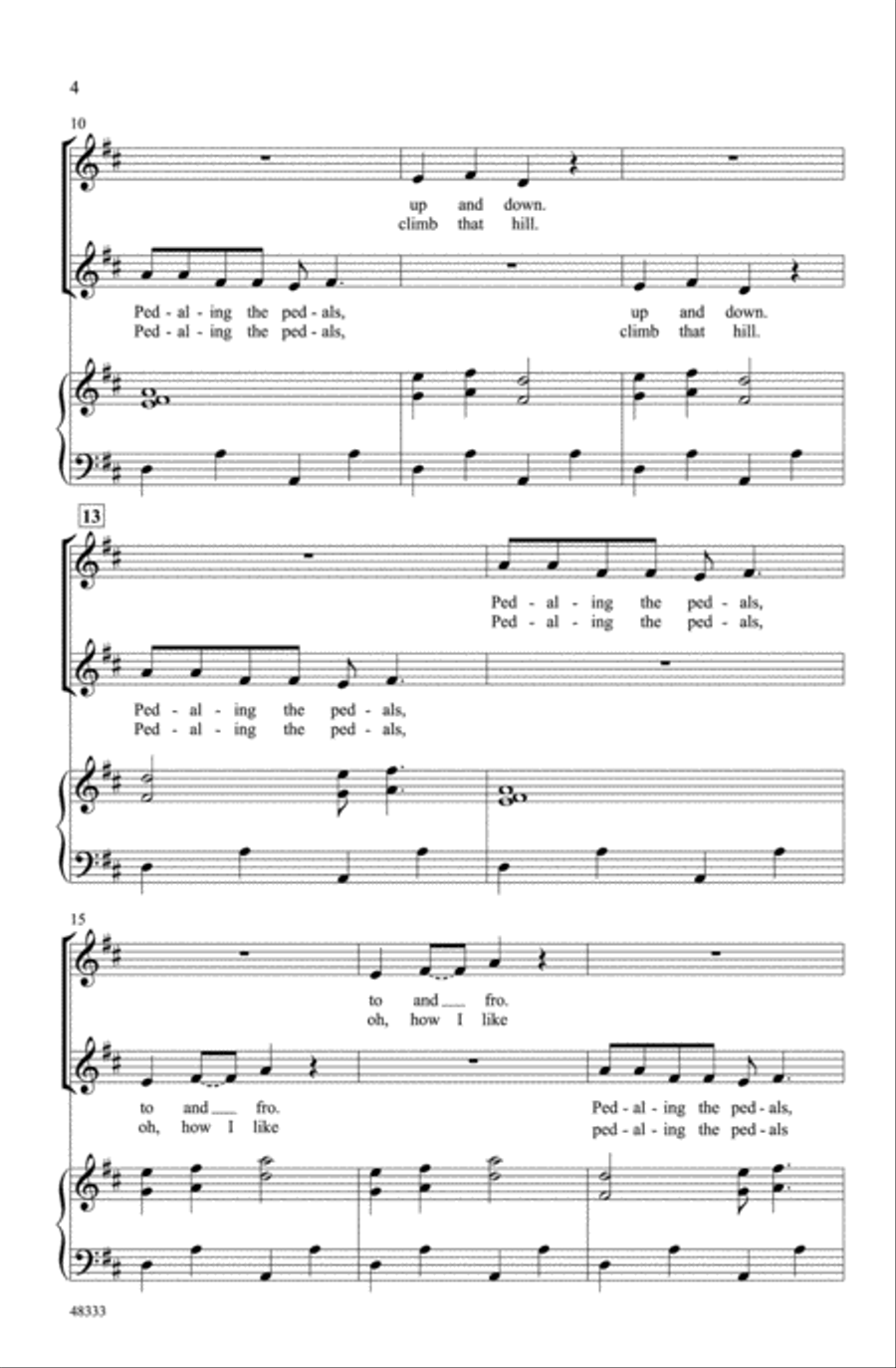 The Bicycle The Bicycle Choir scores gallery preview page 2