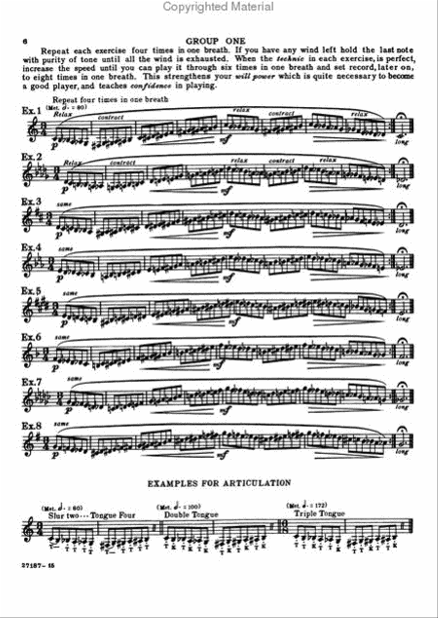 Setting Up Drills B-Flat Trumpet scores gallery preview page 2