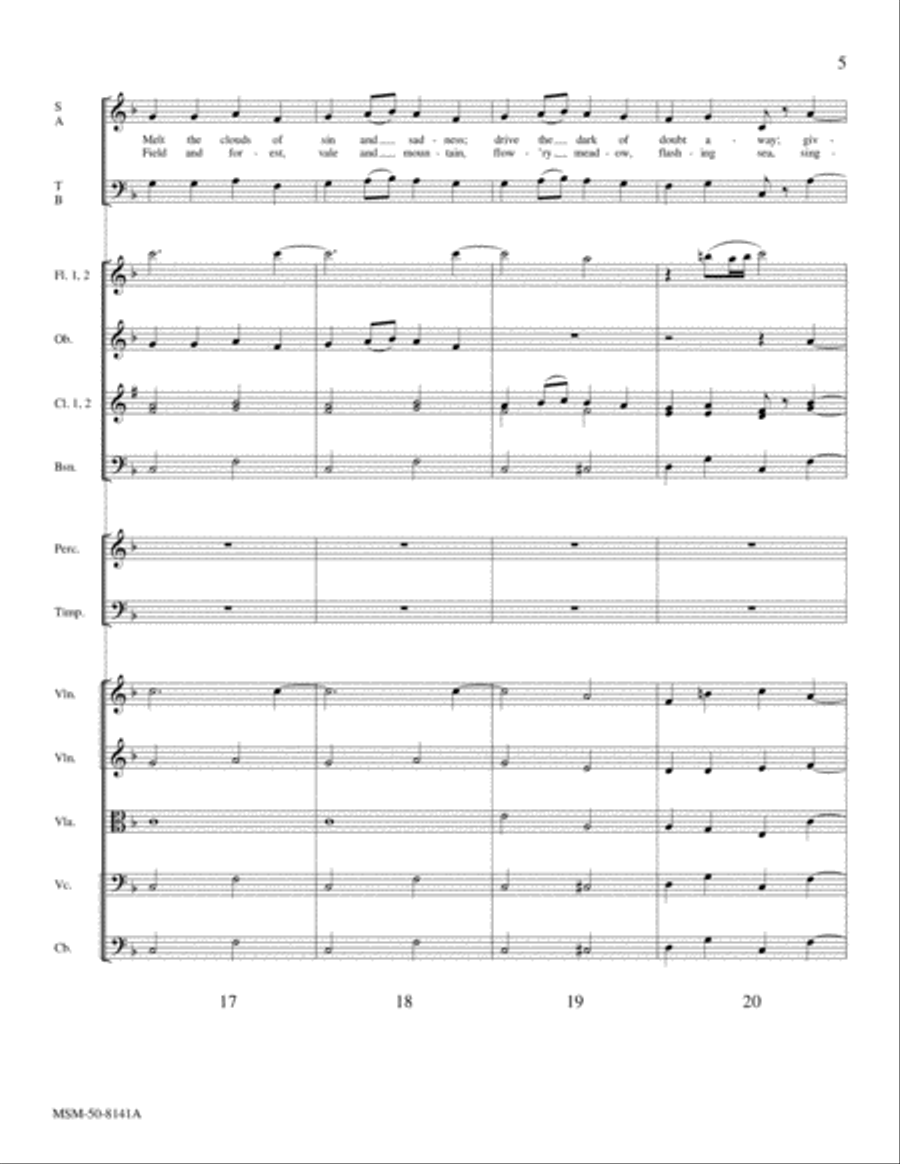 Joyful, Joyful, We Adore Thee (Downloadable Chamber Orchestra Score) Chamber Orchestra scores gallery preview page 5