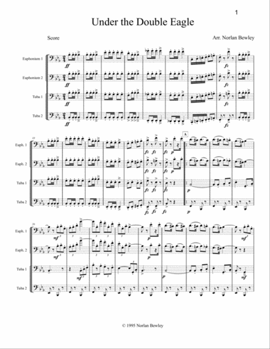 Octubafest Music Score Book - Tuba/Euphonium Quartet Euphonium Quartet scores gallery preview page 3