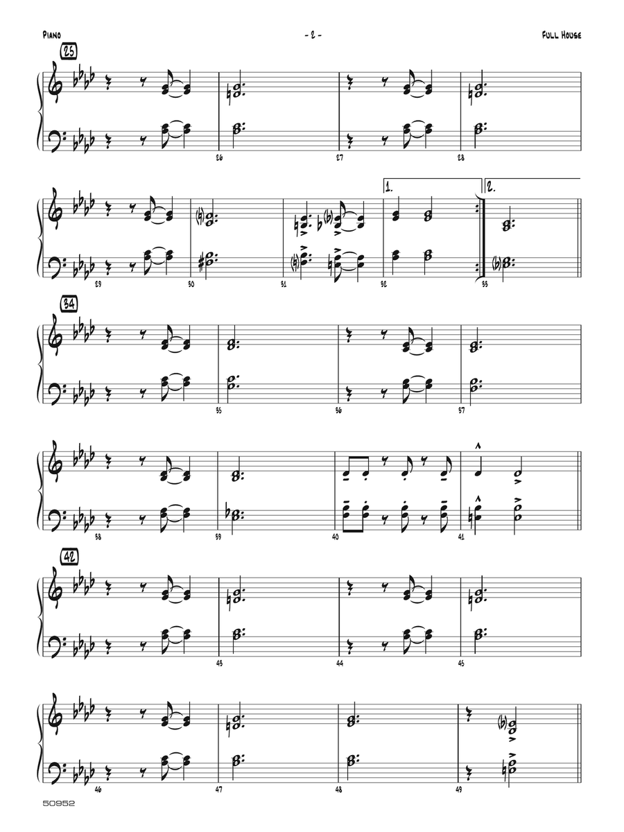 Full House: Piano Accompaniment Piano Accompaniment scores gallery preview page 2