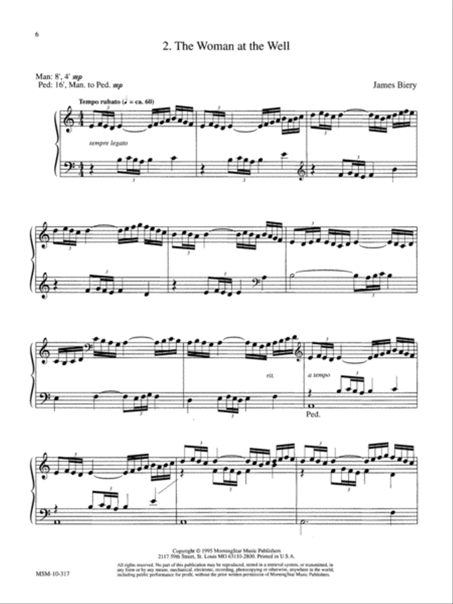 Woman at the Well: I Heard the Voice of Jesus Say Voice scores gallery preview page 1