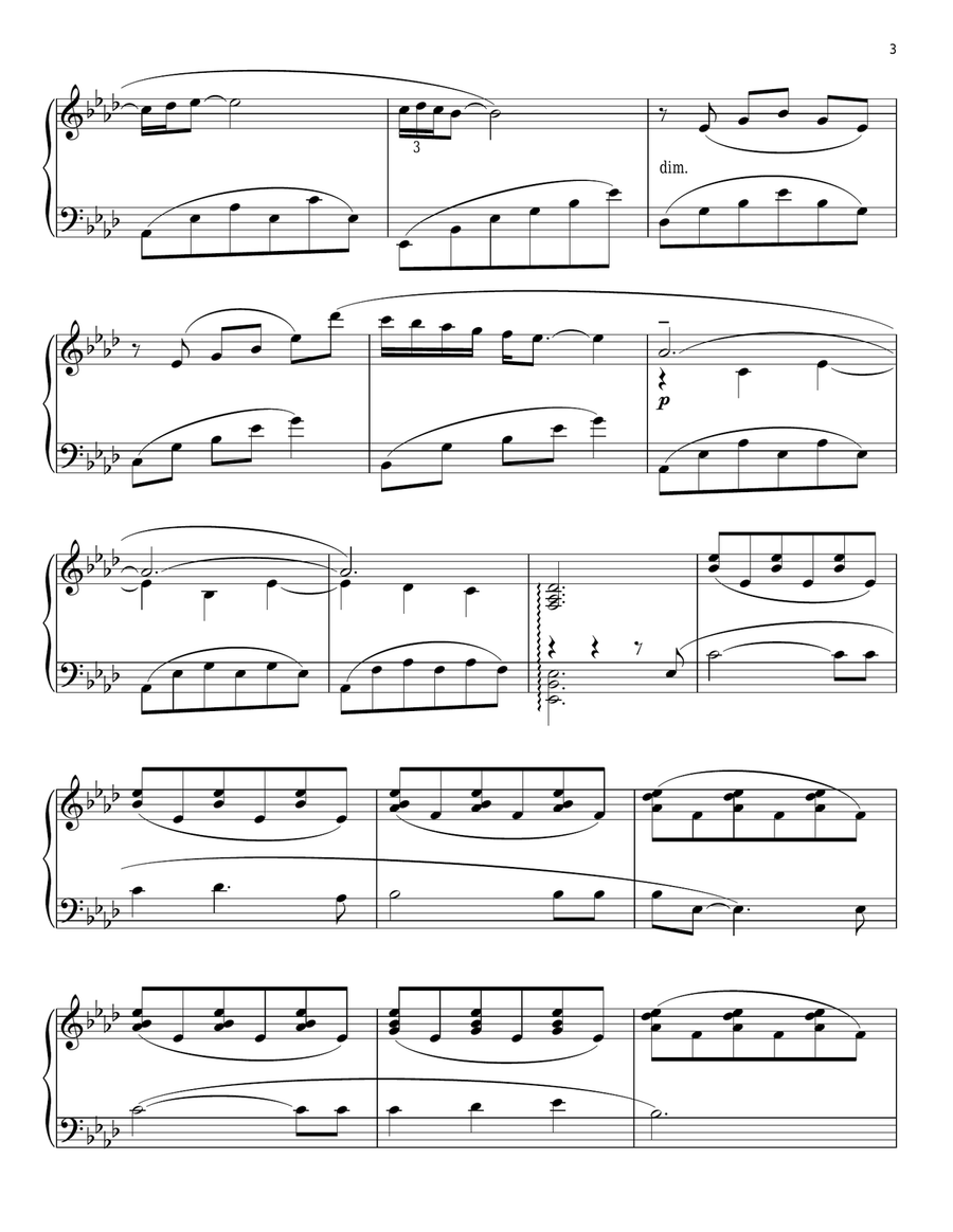 Three Times A Lady (arr. Phillip Keveren) Piano Solo scores gallery preview page 3