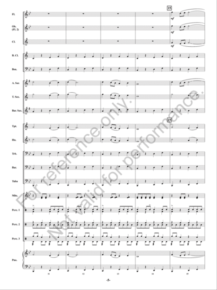 Danza Del Mambo Concert Band scores gallery preview page 6