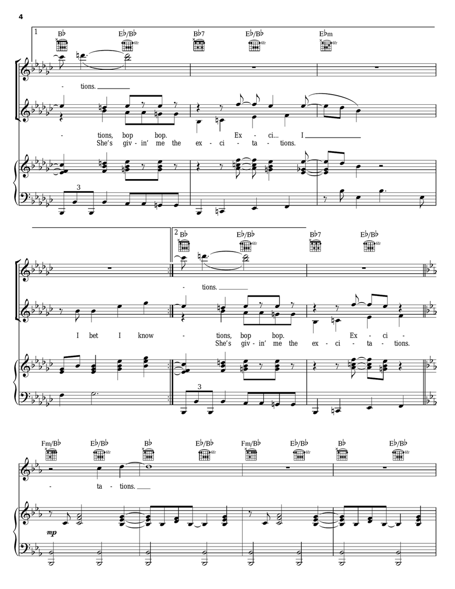 Good Vibrations Good Vibrations Piano, Vocal, Guitar scores gallery preview page 4