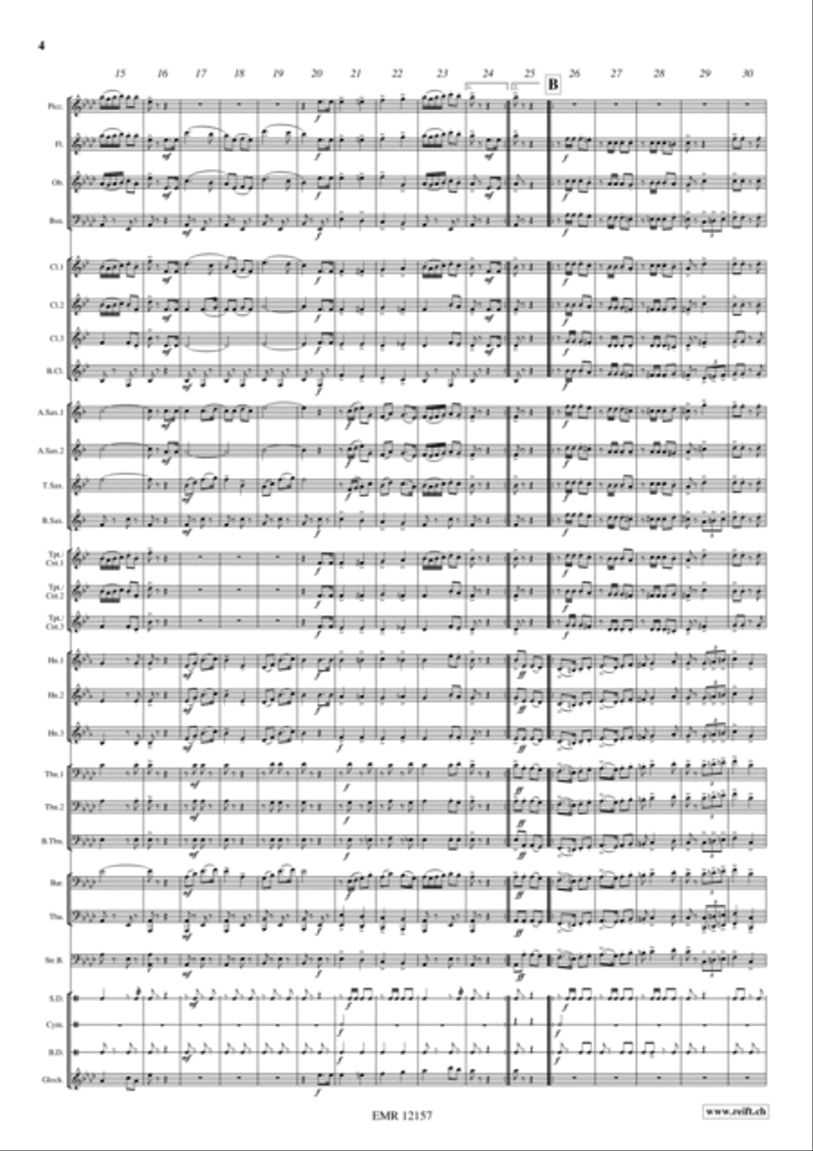 Marche de Diamant Concert Band scores gallery preview page 5