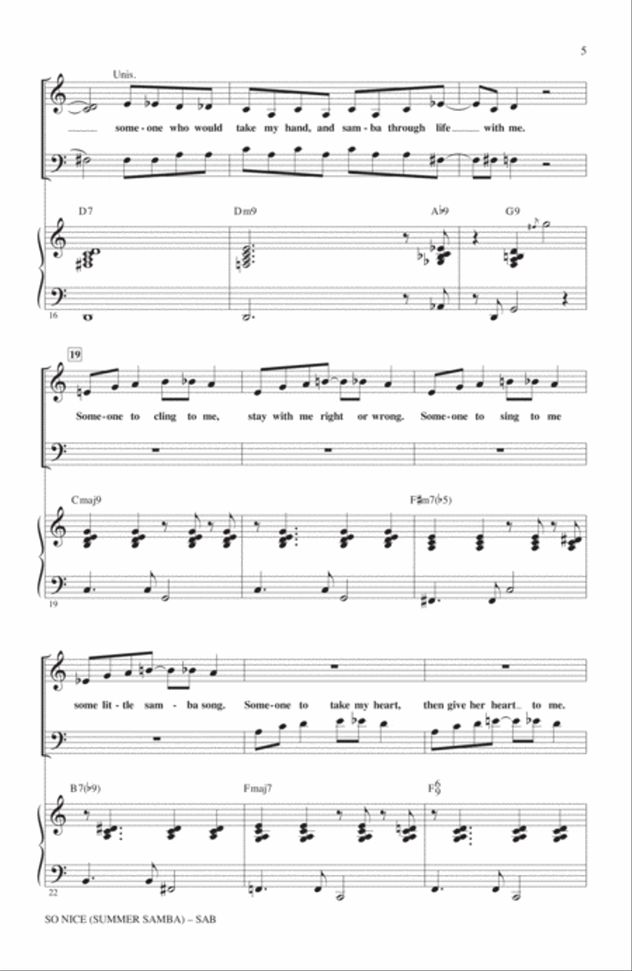 So Nice (Summer Samba) 3-Part scores gallery preview page 3