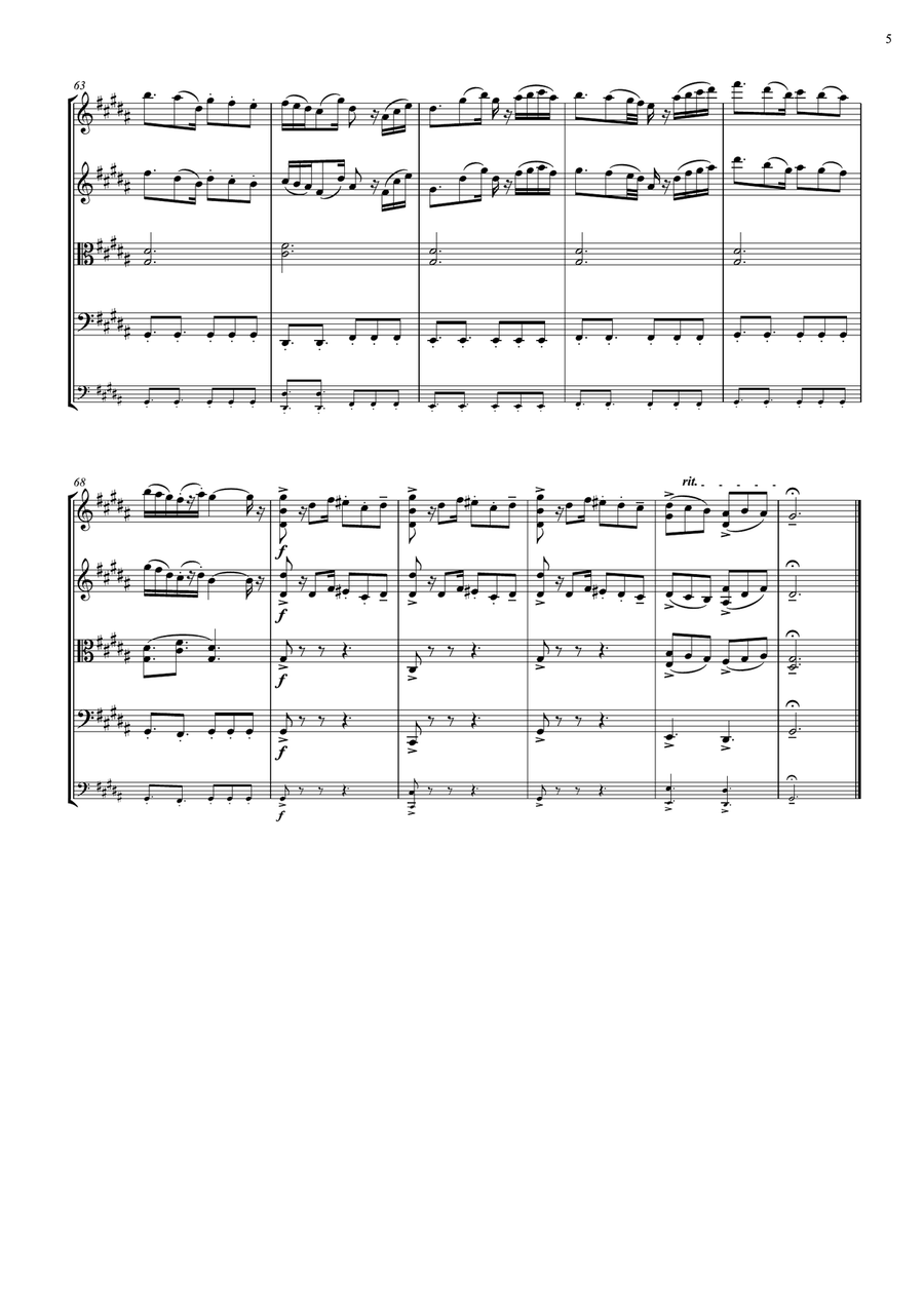 Spear of Justice (from Undertale) String Quartet scores gallery preview page 5