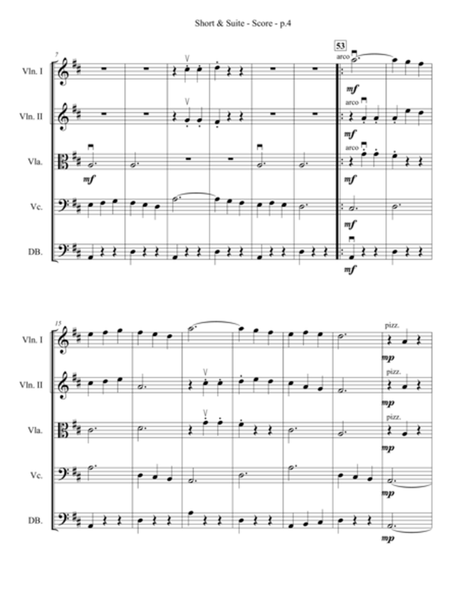 Short & Suite - String Quartet/Ensemble image number null
