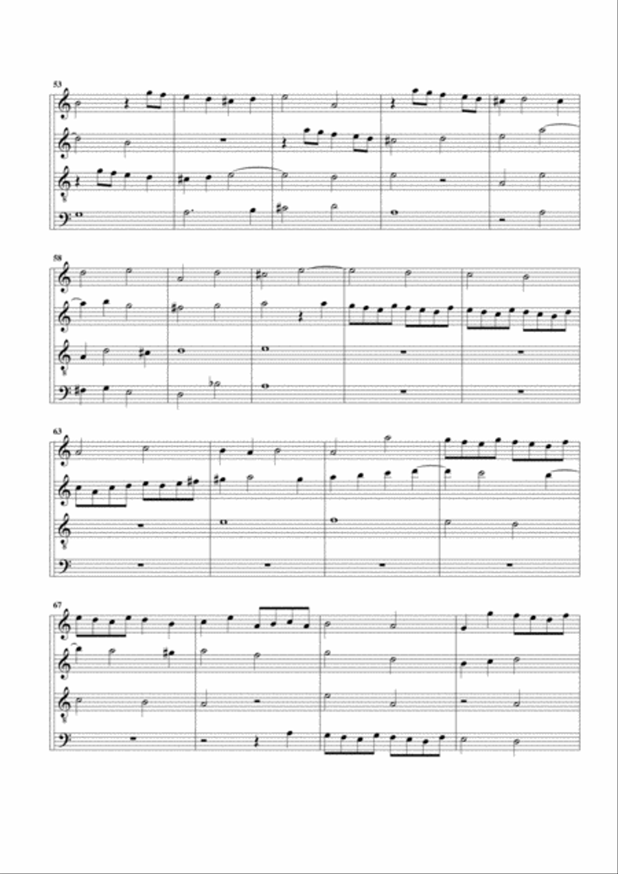 Canzon La Guamina (arrangement for 4 recorders) Recorder scores gallery preview page 4