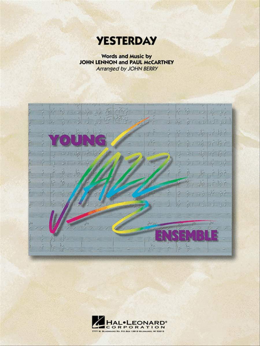 Yesterday Yesterday Jazz Ensemble scores gallery preview page 1