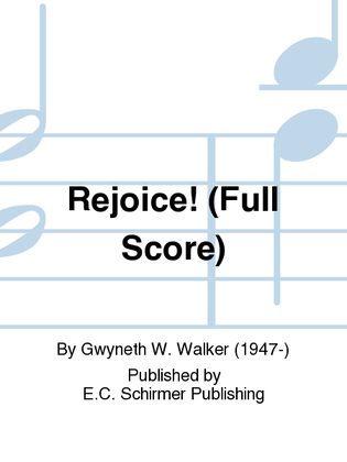 Book cover for Rejoice! (SATB Brass Version Score)