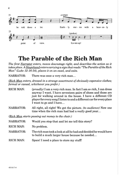 The Rich Man, the Builder, and the Feast - Singer's Ed