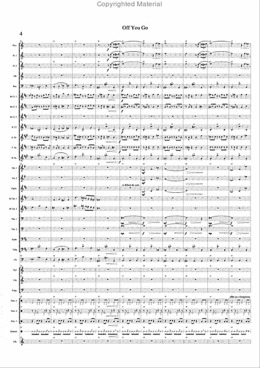 Off You Go Concert Band scores gallery preview page 5