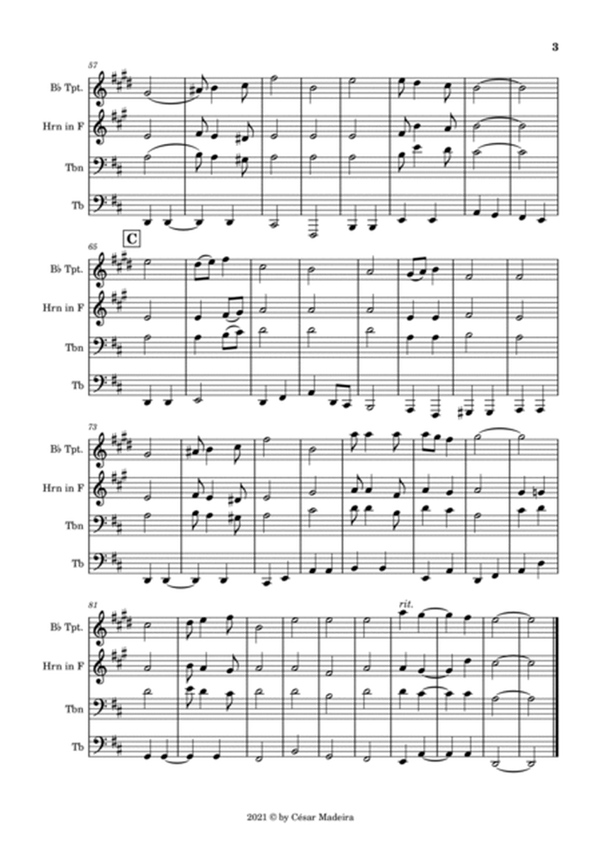 Pomp and Circumstance No.1 - Brass Quartet (Full Score and Parts) image number null