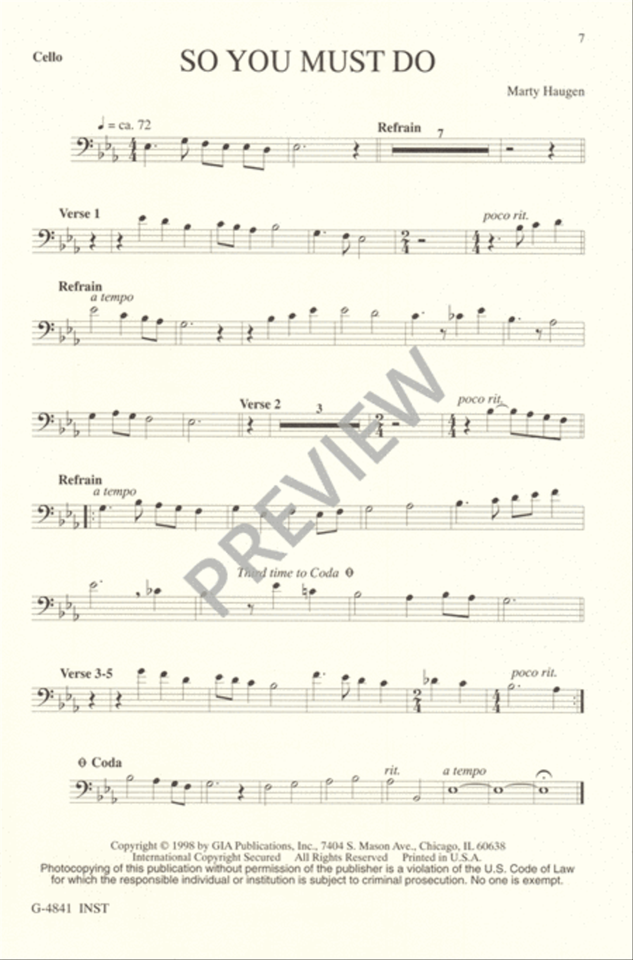 So You Must Do So You Must Do 4-Part scores gallery preview page 7