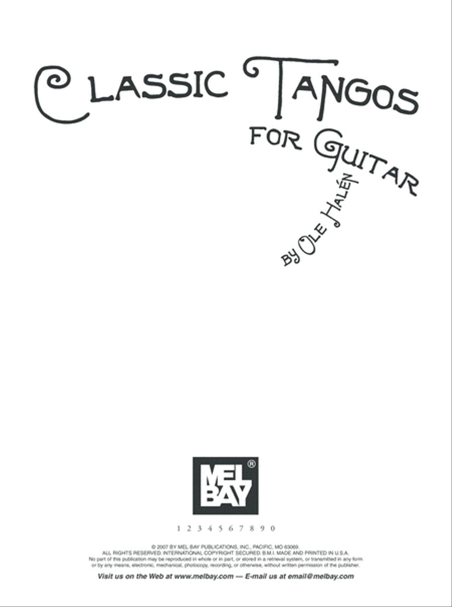 Classic Tangos for Guitar Acoustic Guitar scores gallery preview page 2