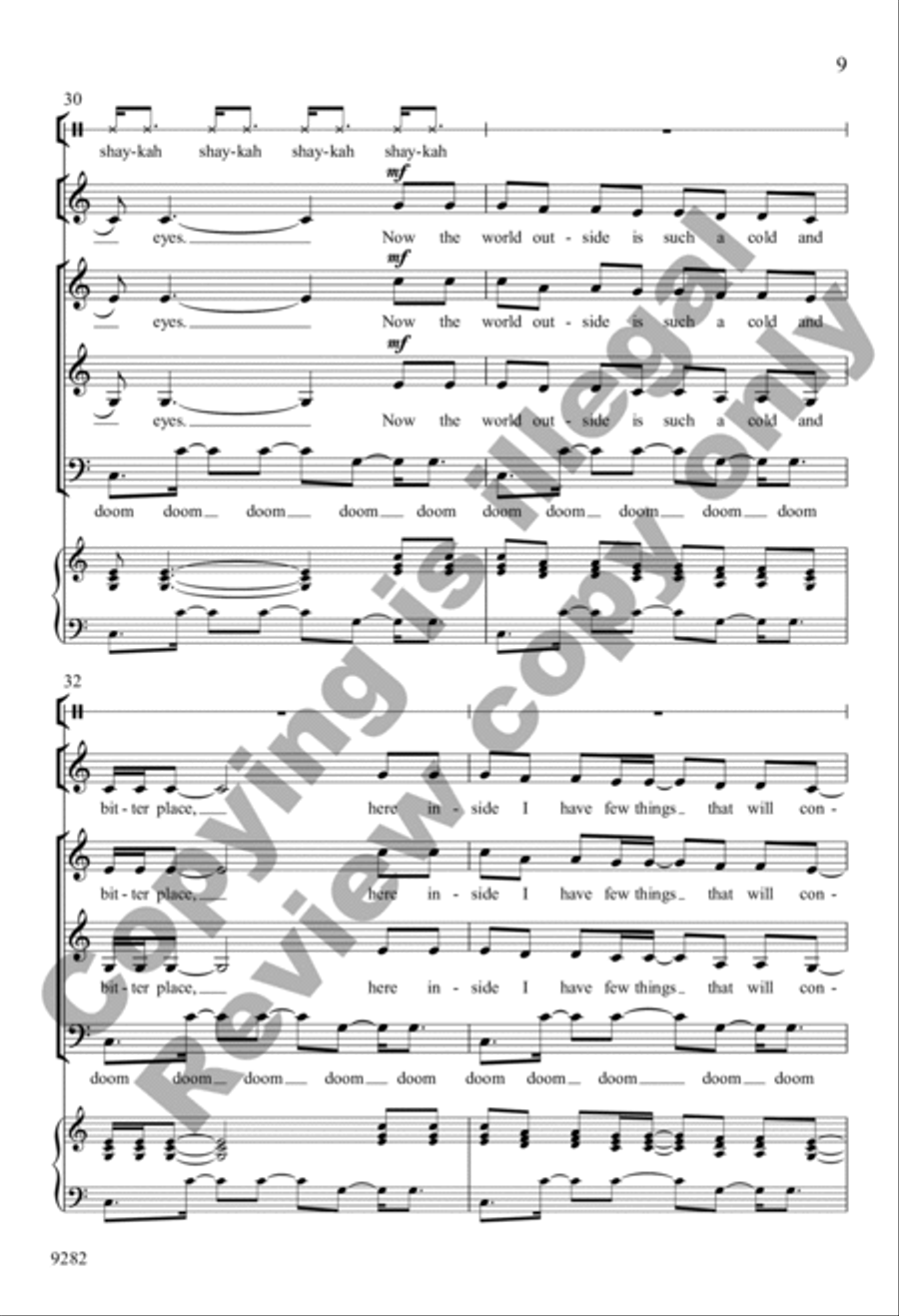 Wanting Memories 3-Part scores gallery preview page 9