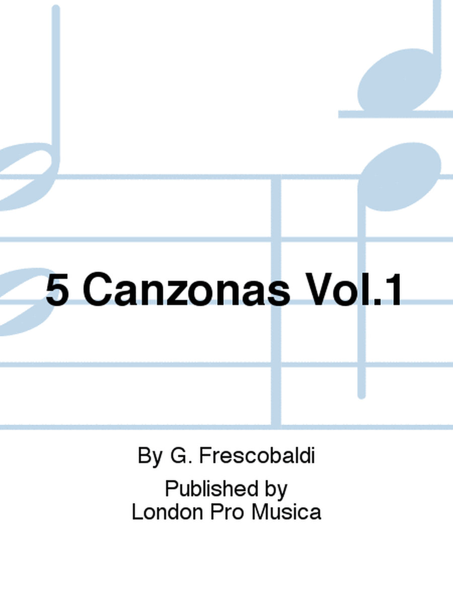 5 Canzonas Vol.1