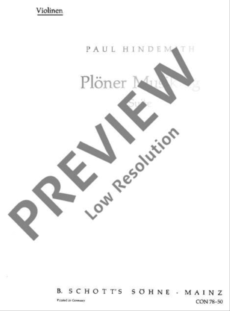 Plöner Musiktag Violin scores gallery preview page 2