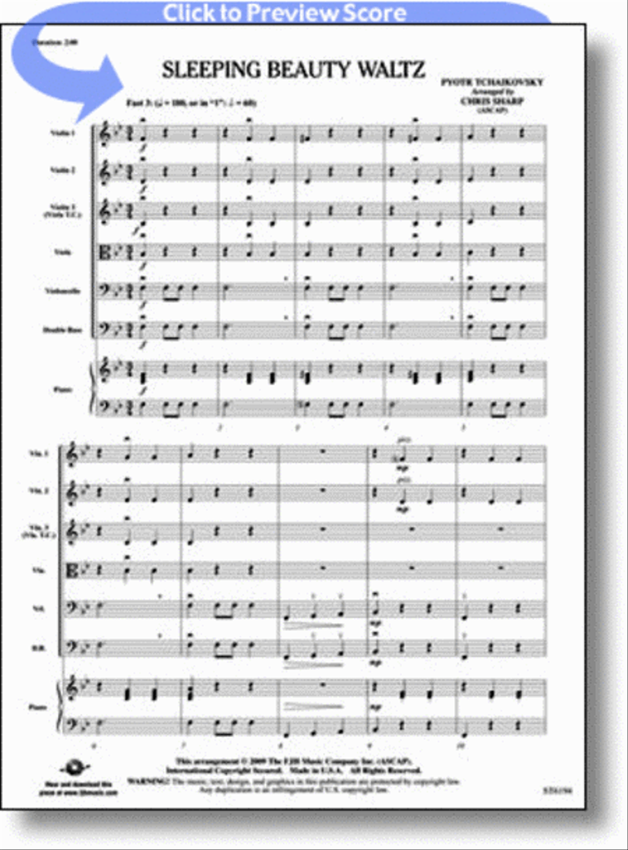Sleeping Beauty Waltz String Orchestra scores gallery preview page 1