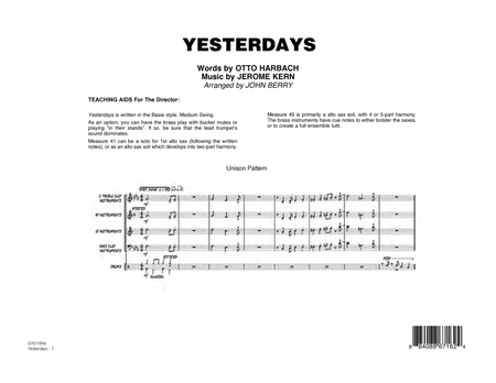 Yesterdays - Conductor Score (Full Score)