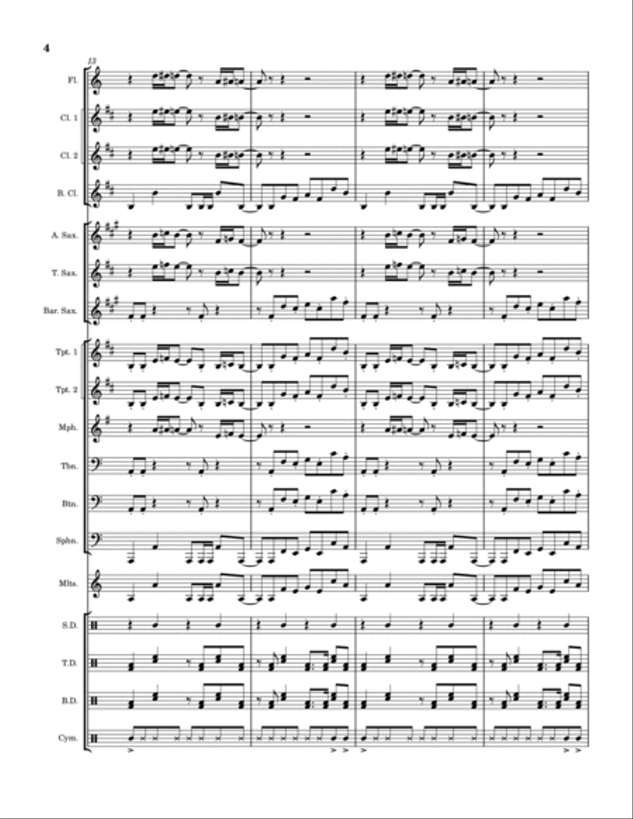 Seek & Destroy Marching Band scores gallery preview page 4