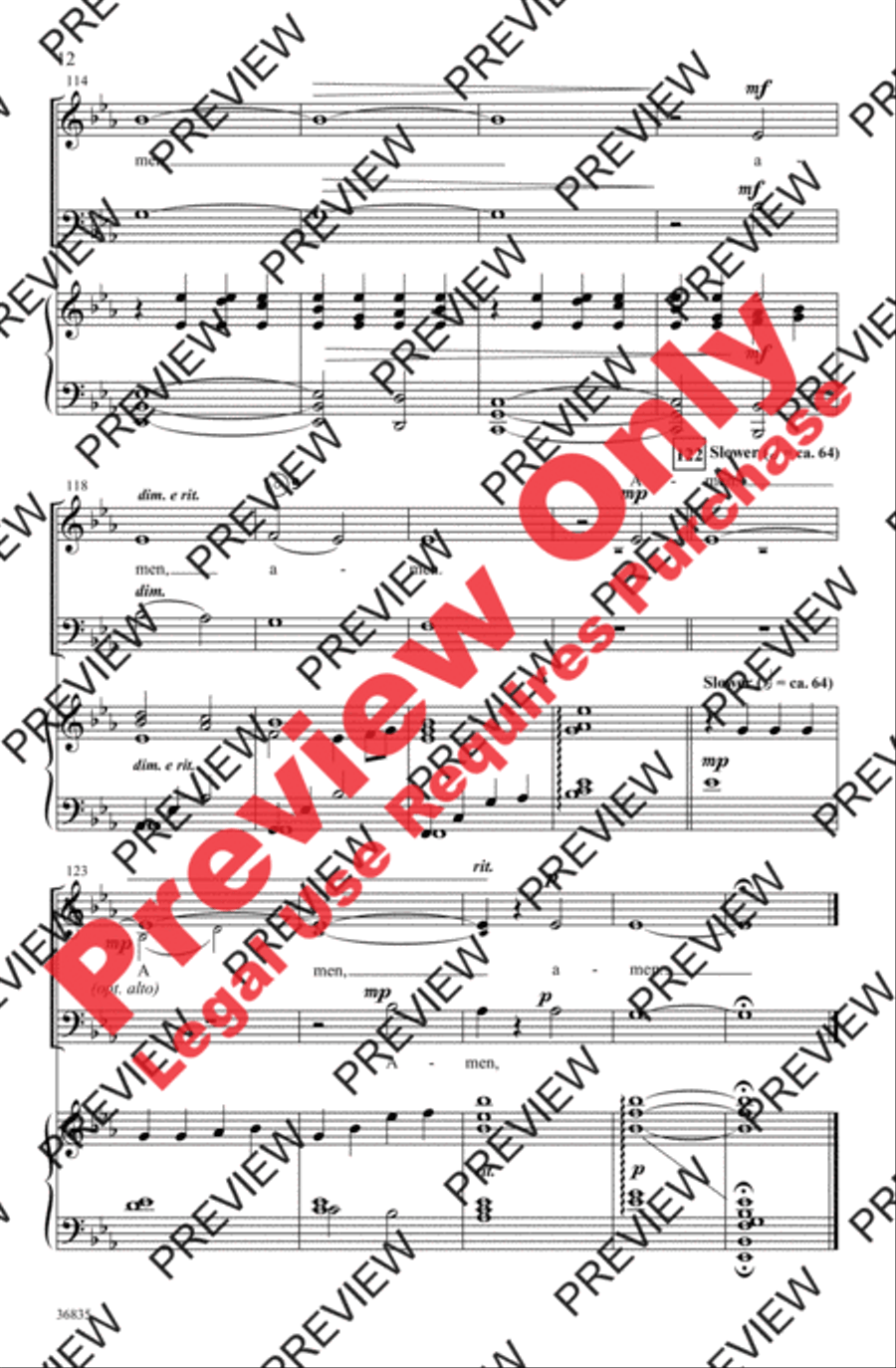 Make Me a Channel of Your Peace 2-Part scores gallery preview page 12