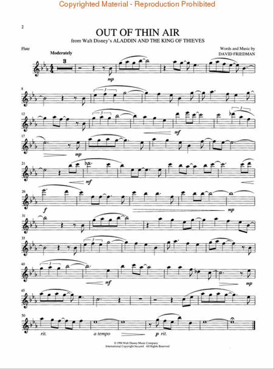 Disney Movie Magic Flute Solo scores gallery preview page 2