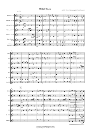 O Holy Night for Clarinet Choir