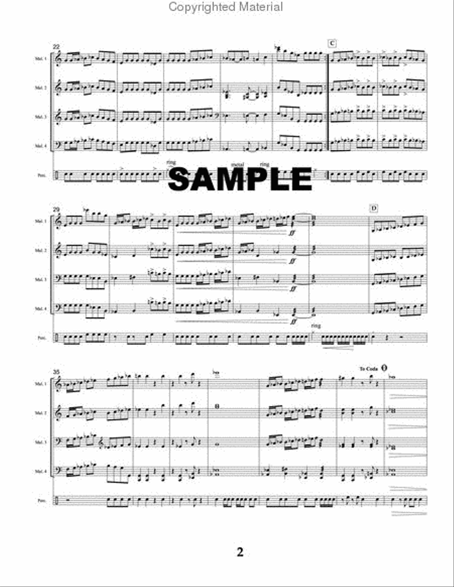 Batterie Diabolique Percussion Ensemble scores gallery preview page 3