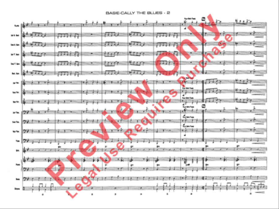 Basie-Cally the Blues Jazz Ensemble scores gallery preview page 5
