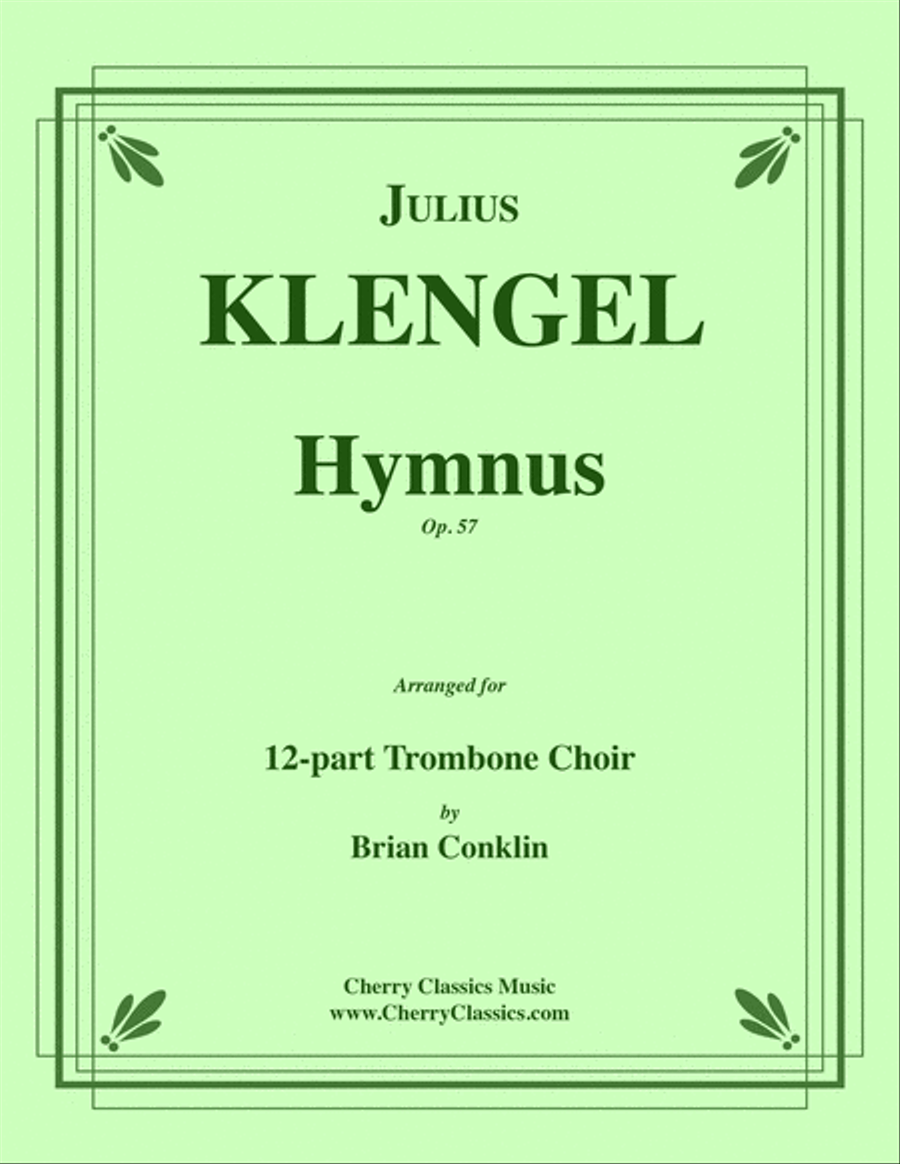 Hymnus, Op. 57 for 12-part Trombone Choir Trombone scores gallery preview page 1