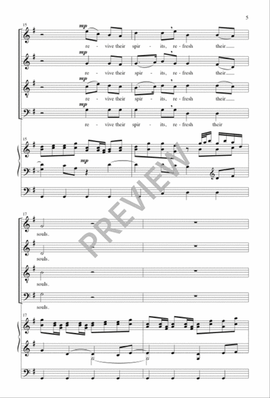 Sheep May Safely Graze 4-Part scores gallery preview page 6