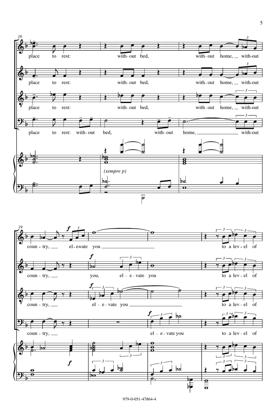 As You Set Out 4-Part scores gallery preview page 3