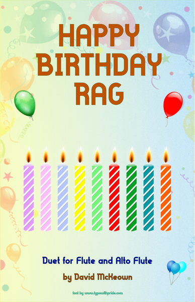 Happy Birthday Rag, for Flute and Alto Flute Duet