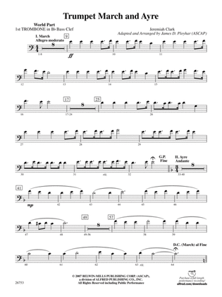 Trumpet March and Ayre: (wp) 1st B-flat Trombone B.C.