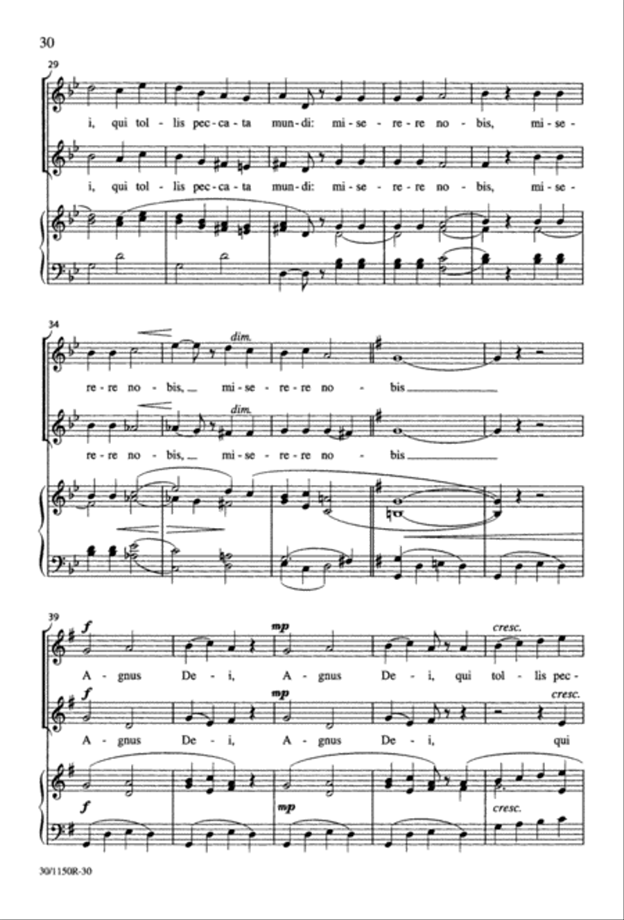 Messe Brève Messe Brève 2-Part scores gallery preview page 31