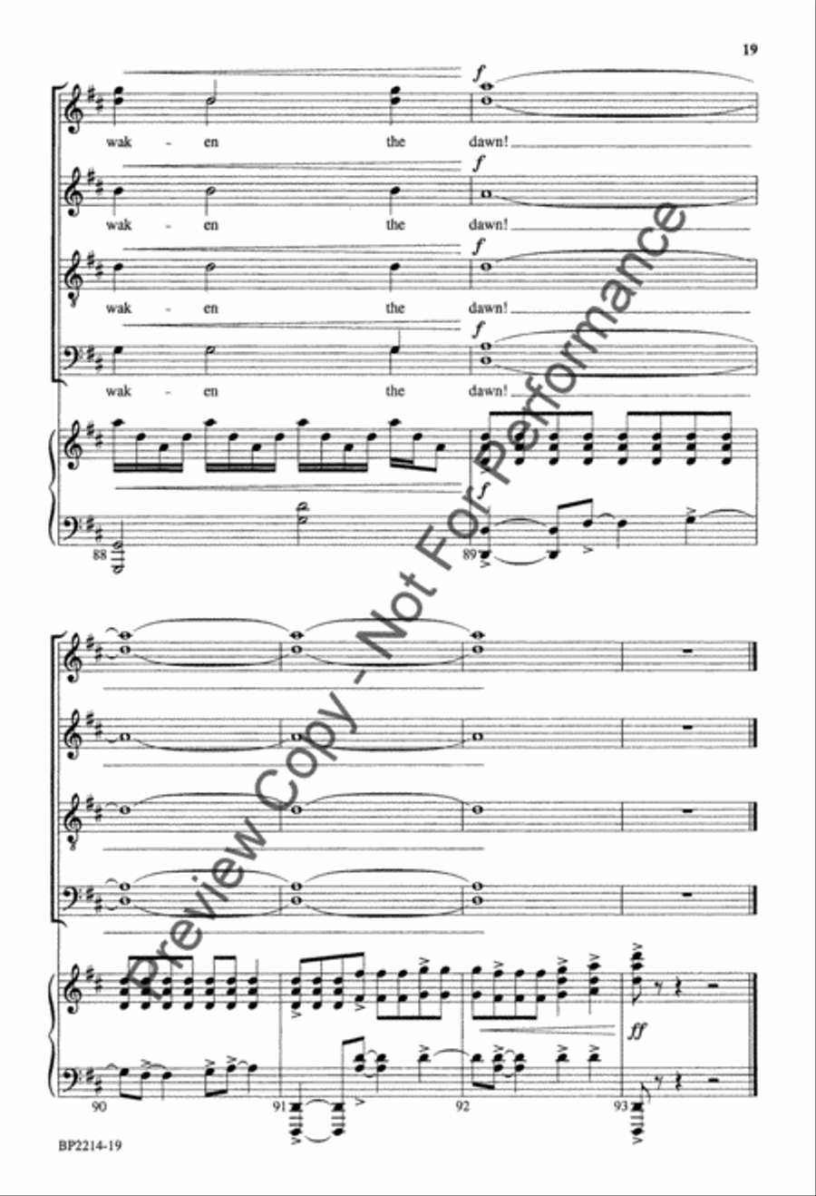 Awake, My Soul - Hagenberg 4-Part scores gallery preview page 18