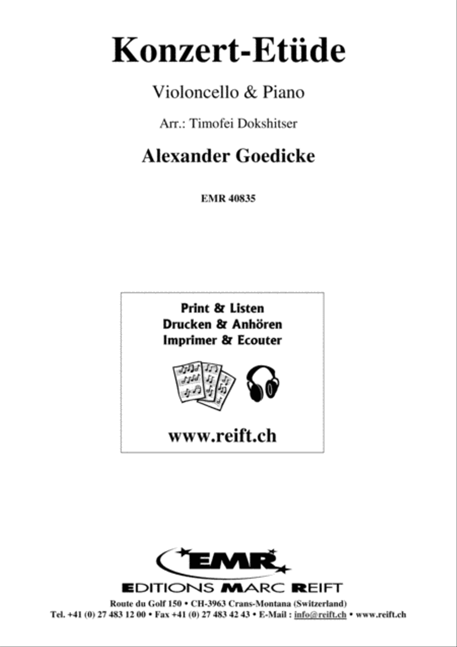 Konzert-Etude Konzert-Etude Piano Accompaniment scores gallery preview page 1