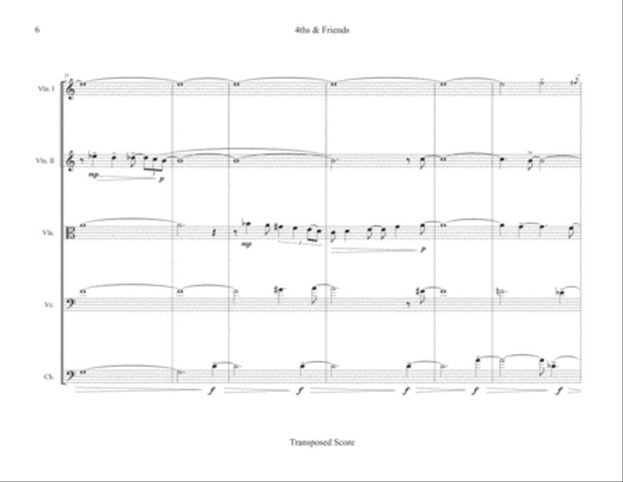 4ths & Friends (Score & Parts) String Orchestra scores gallery preview page 6